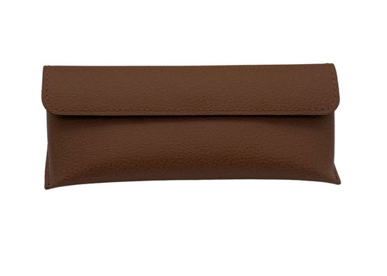 Handmade PU PVC Leather Spectacle Pouch For Big Glass