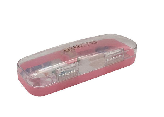 Fancy Shape Custom Glasses Cases , PS ABS Clear Plastic Glasses Case