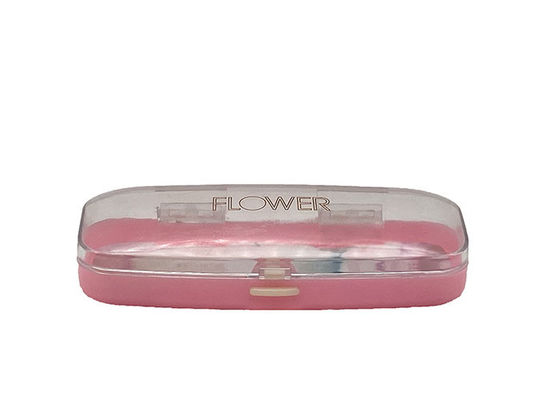 Fancy Shape Custom Glasses Cases , PS ABS Clear Plastic Glasses Case