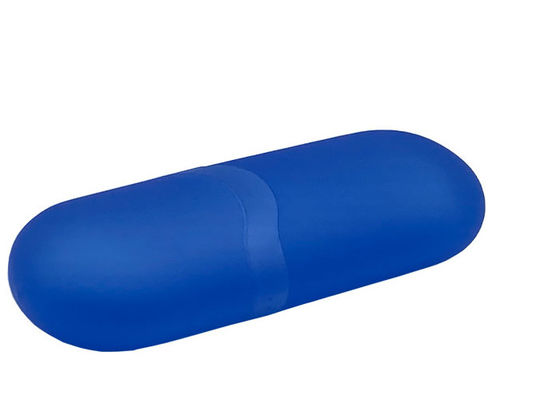 Capsule Plastic Glasses Case , Custom Logo Eco Friendly Glasses Case