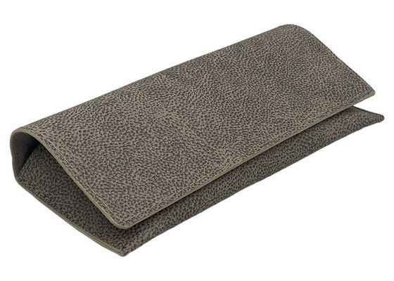 Grey Leopard Print OEM ODM PU Leather Glasses Case
