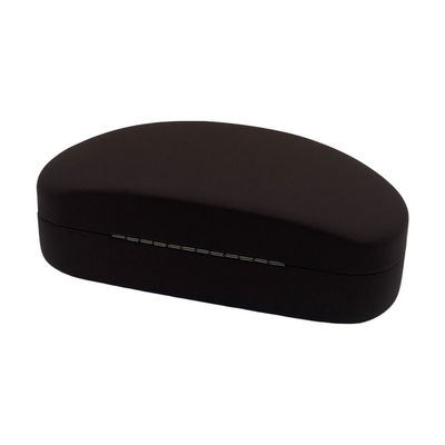 Oval Shaped Custom Logo Embossed ODM Clamshell Eyeglass Case