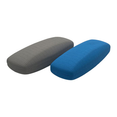 Cute Blue Leather Wrapped 16.2cm Hard Clamshell Sunglasses Case