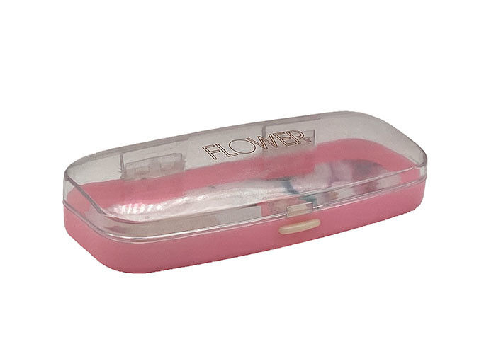 Fancy Shape Custom Glasses Cases , PS ABS Clear Plastic Glasses Case