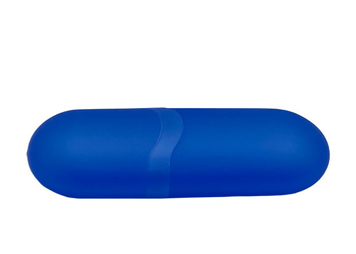 Capsule Plastic Glasses Case , Custom Logo Eco Friendly Glasses Case