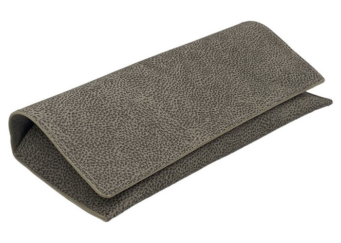 Grey Leopard Print OEM ODM PU Leather Glasses Case