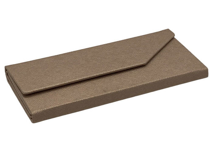 Gold Custom Logo Handmade Collapsible Eyeglass Case